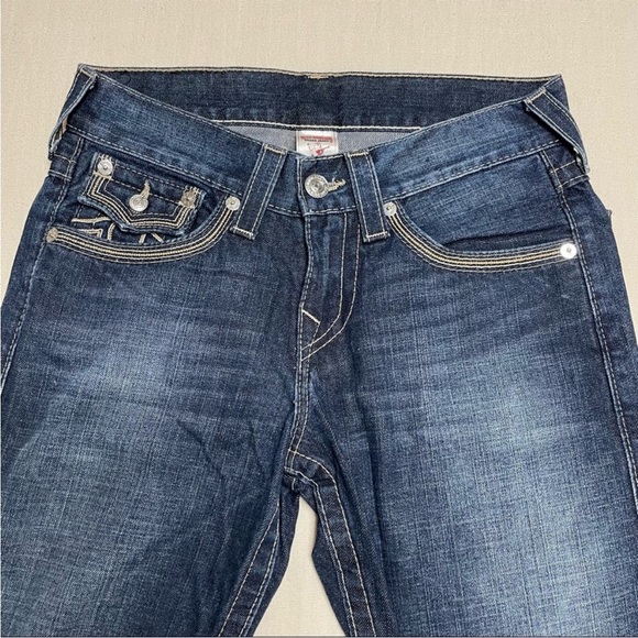 Men's True Religion Dark Wash Bootcut Jeans - Picture 9 of 10